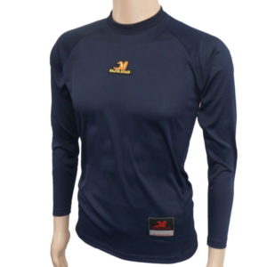 アンダーシャツ 高機能ルーズフィットタイプ Ｔネック長袖 ネイビー